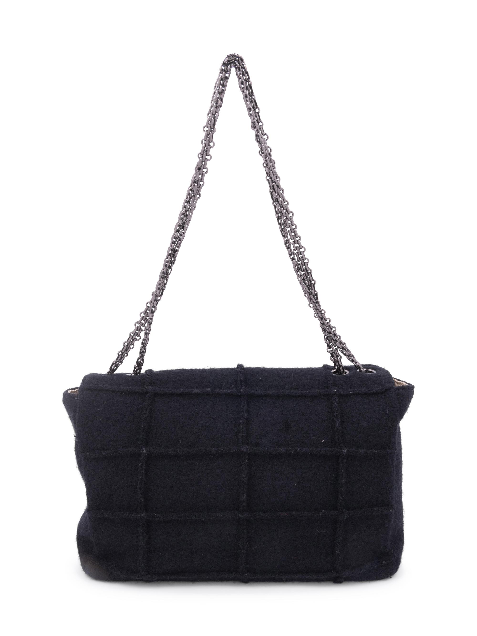 Chanel Wool Patch Bag, 1990s