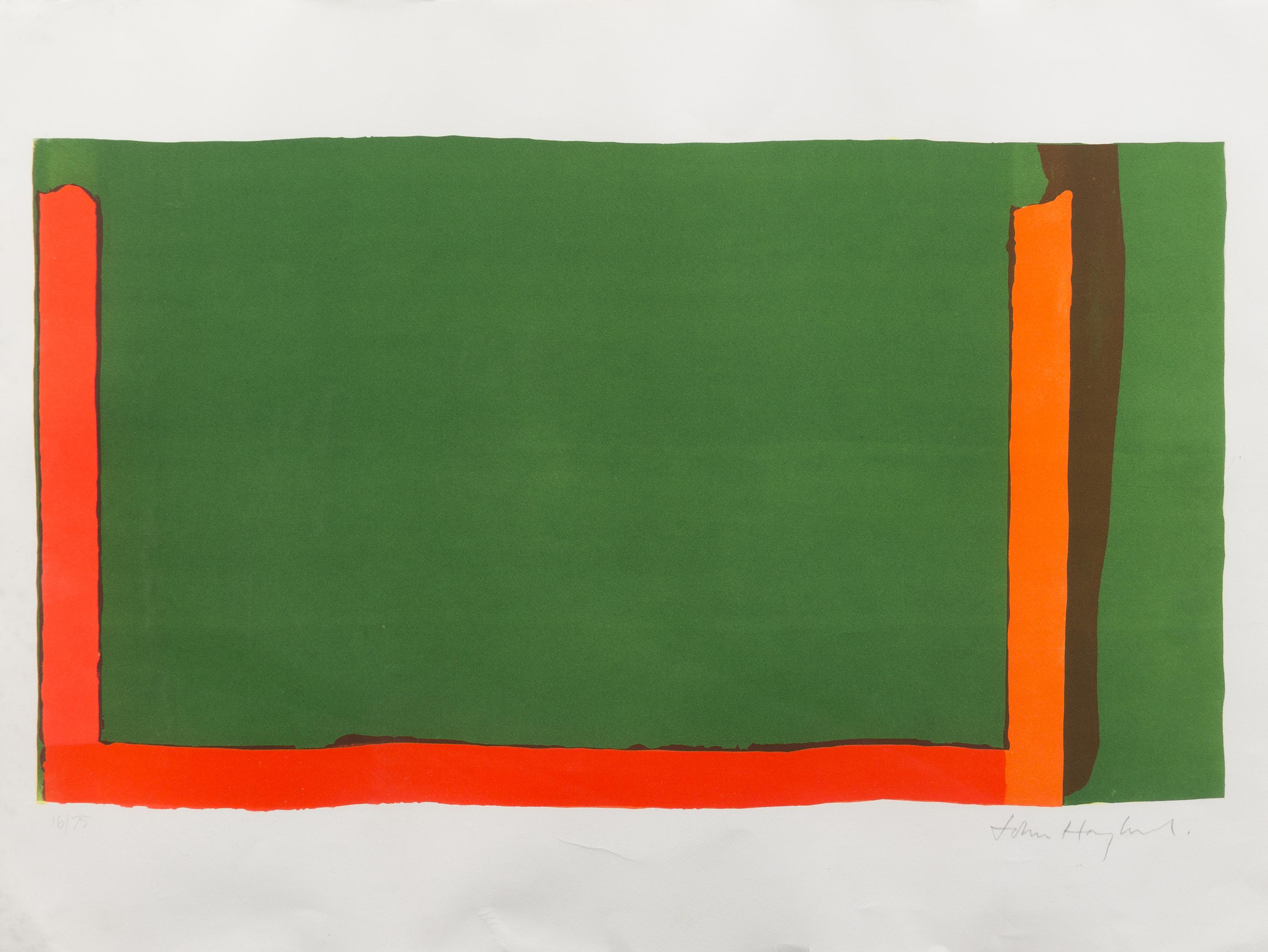 John Hoyland, (British, 1934-2011), Small Swiss Green, 1968