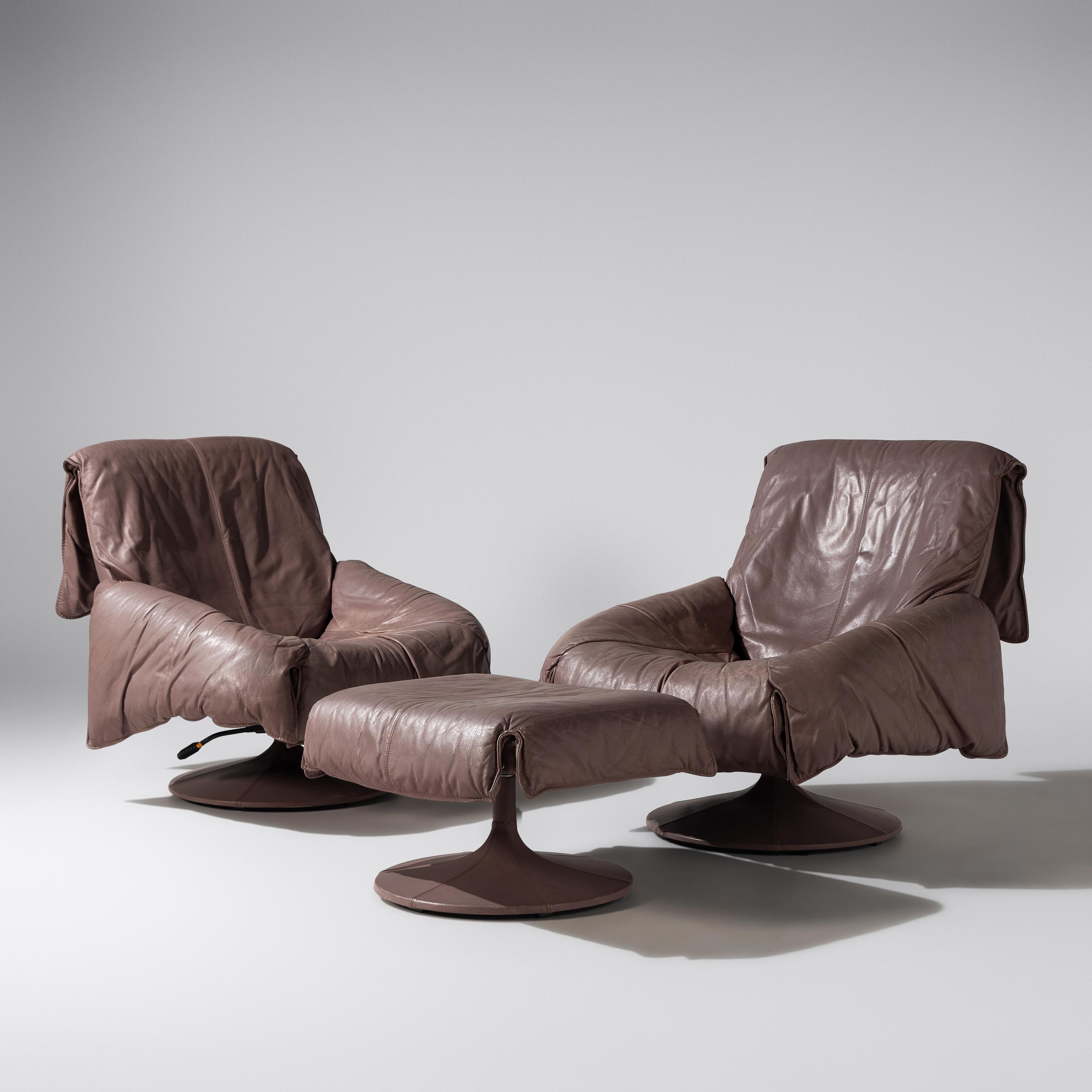 Leolux (Norwegian, founded 1934) — Lounge Chair and Ottoman
