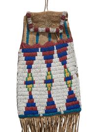 Arapaho Beaded Buffalo Hide Bag