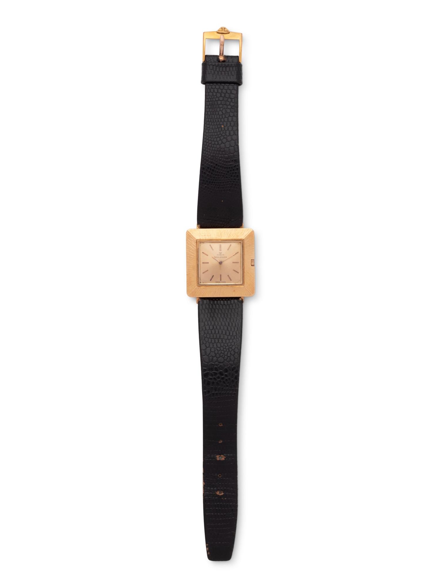 JAEGER-LeCOULTRE, VINTAGE, 18K YELLOW GOLD WRISTWATCH