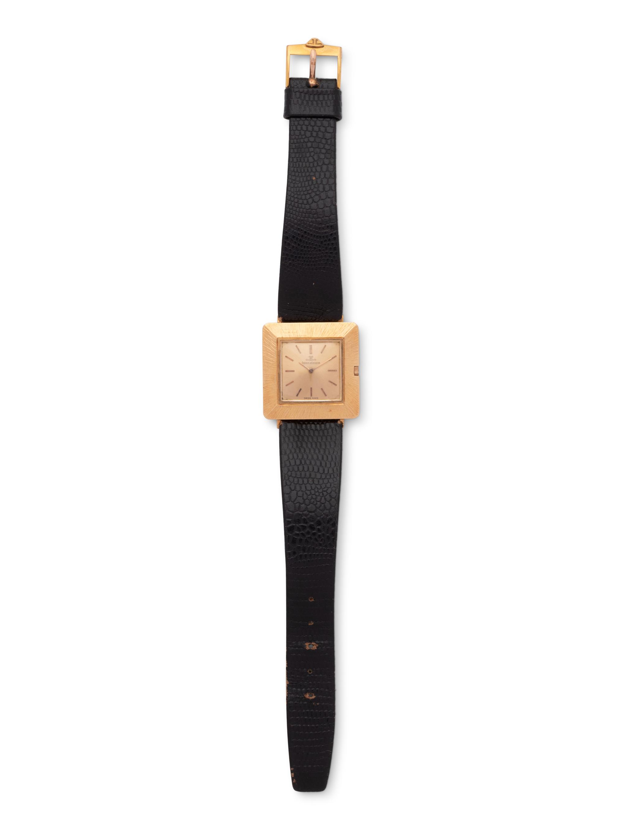 JAEGER-LeCOULTRE, VINTAGE, 18K YELLOW GOLD WRISTWATCH