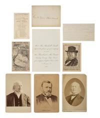 [GRANT, U.S. (1822-1885)]. Items related to the 1868 and 1872 presidential elections, comprising: