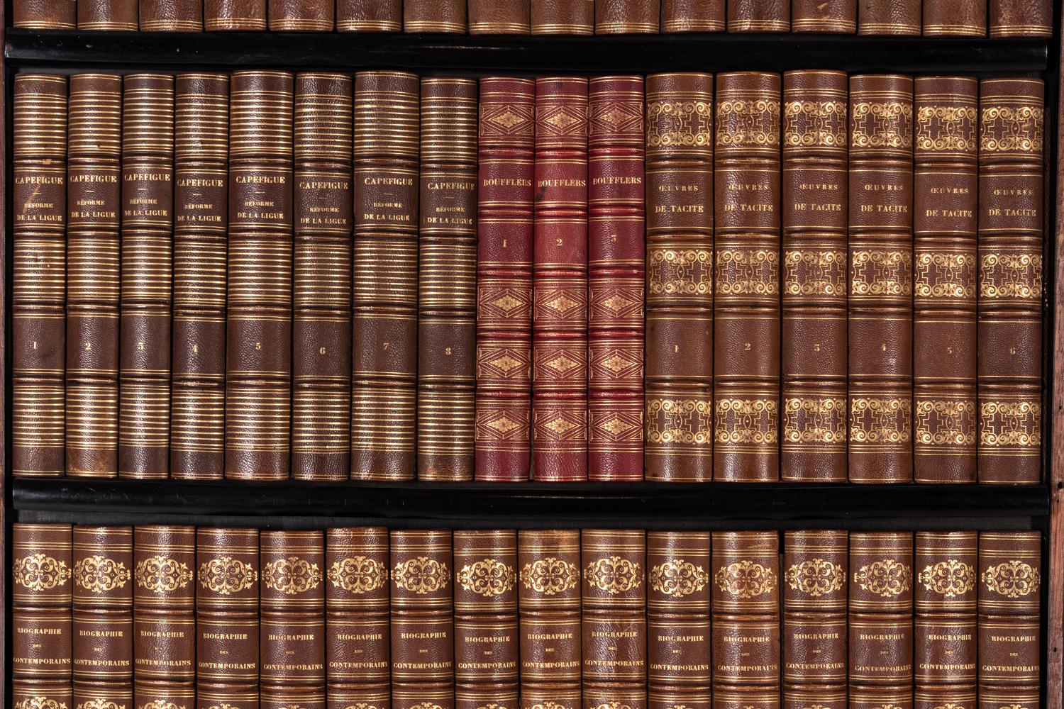 A Pair of Faux Book Wall Panels