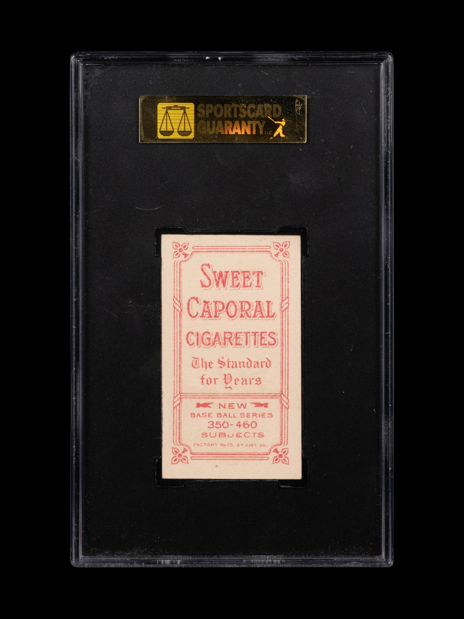 A 1911 T206 Sweet Caporal Orval Overall Hands Waist Level Baseball Card (SGC 4 VG-EX)