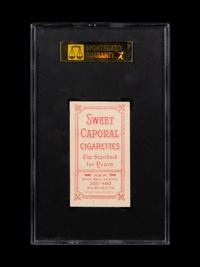 A 1911 T206 Sweet Caporal Orval Overall Hands Waist Level Baseball Card (SGC 4 VG-EX)
