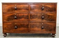An American Mahogany Chest of Drawers Height 41 1/2 x width 66 x depth 20 inches. — 19TH/20TH CENTURY