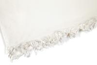 An Hermès Cream Wool and Silk Jacquard Scarf, 55.5" x 35".