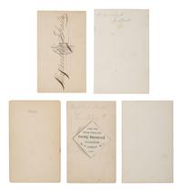 [CIVIL WAR]. A group of 5 CDVs of MOH recipient, Alexander Shaler, 7th NY State Militia and 65th NY Infantry, incl. signed image.