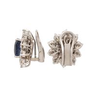 SAPPHIRE AND DIAMOND EARRINGS