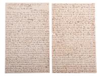 [SLAVERY & ABOLITION]. Manuscript trial speech given by M.B. King in defense of Skelt Greer, an enslaved man convicted of murder.