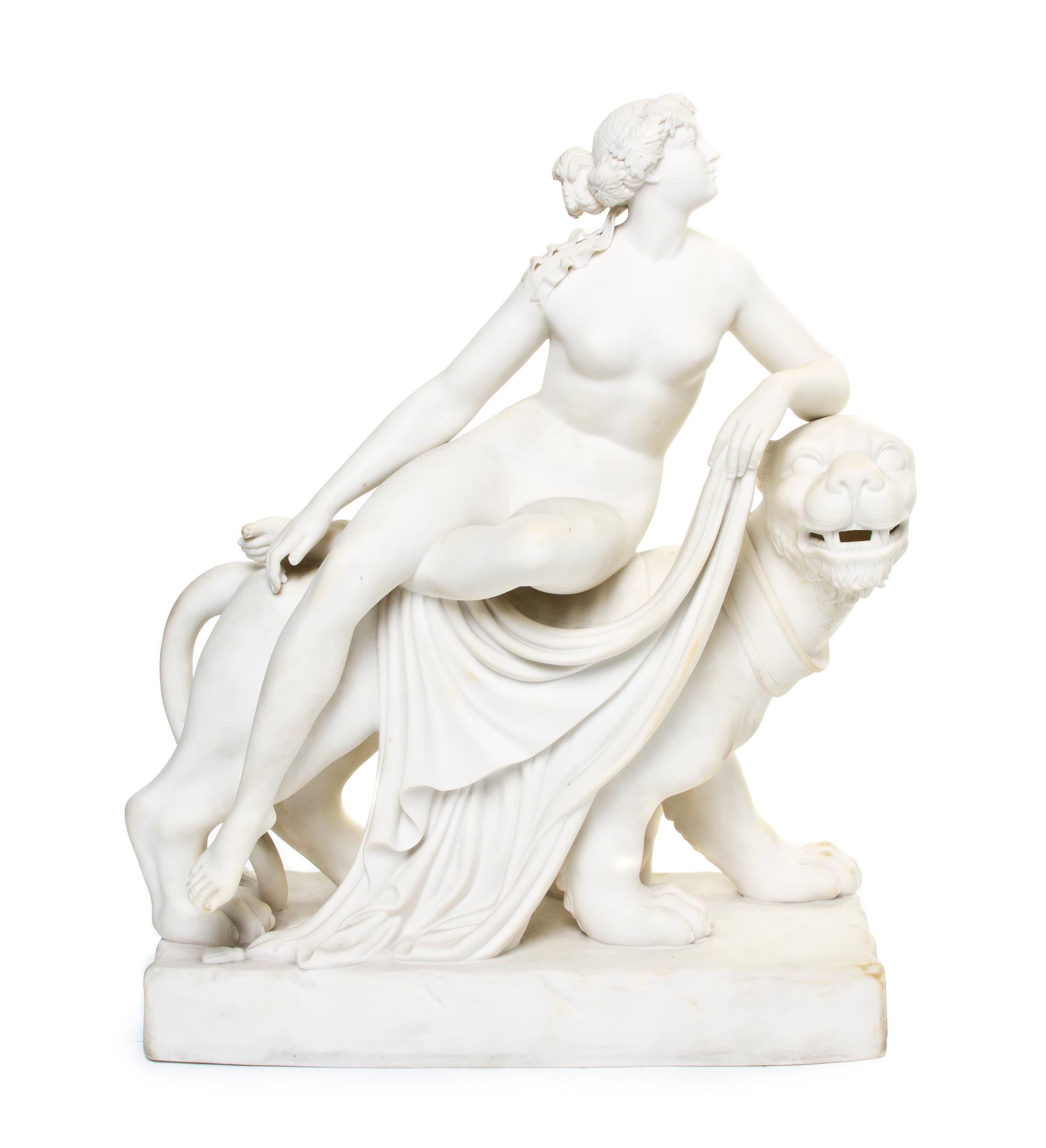 A Minton Parianware Figural Group, John Bell (1812-1895), Height 14 1/2 x width 11 1/2 inches.