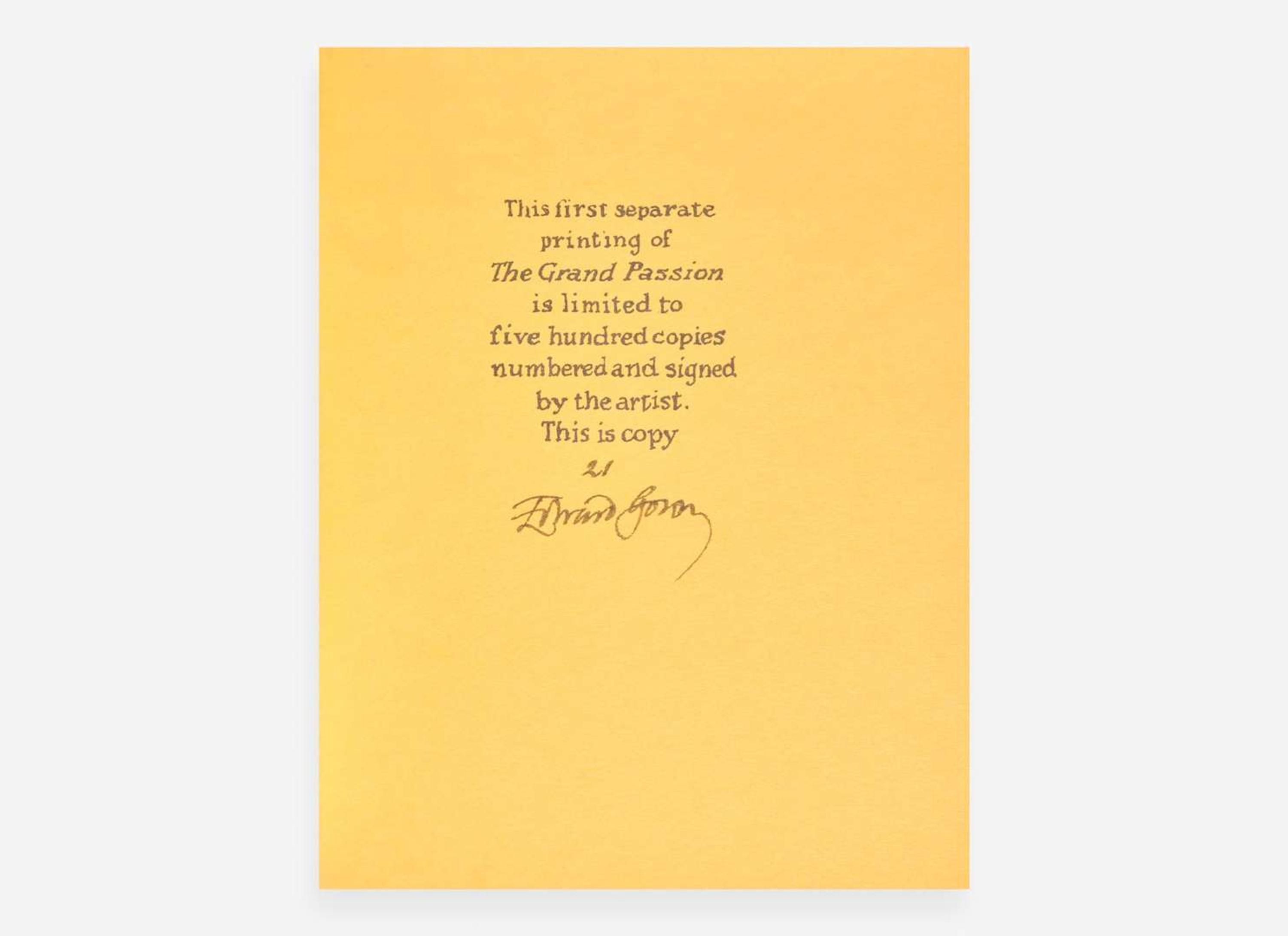 [Children's & Illustrated] Gorey, Edward: Group of 9 Signed Fantod Press Publications