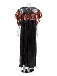 Geoffrey Beene Sequined Evening Dress, c1975