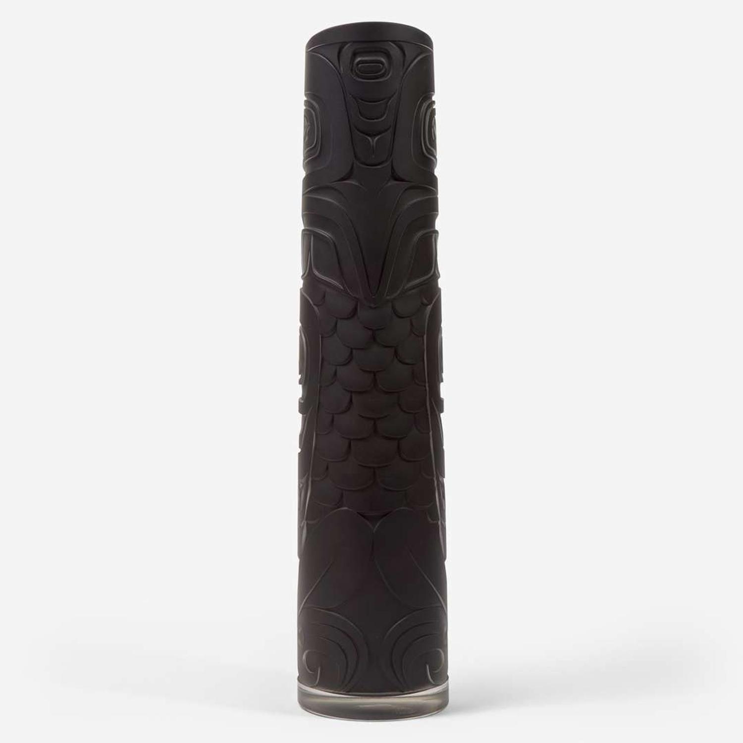 Preston Singletary (American, b. 1963) "Black Eagle" Totem Vase, USA, 2009