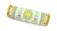 A Gianni Versace Silk Bolster Pillow, Length: 30"; Diameter: 10".