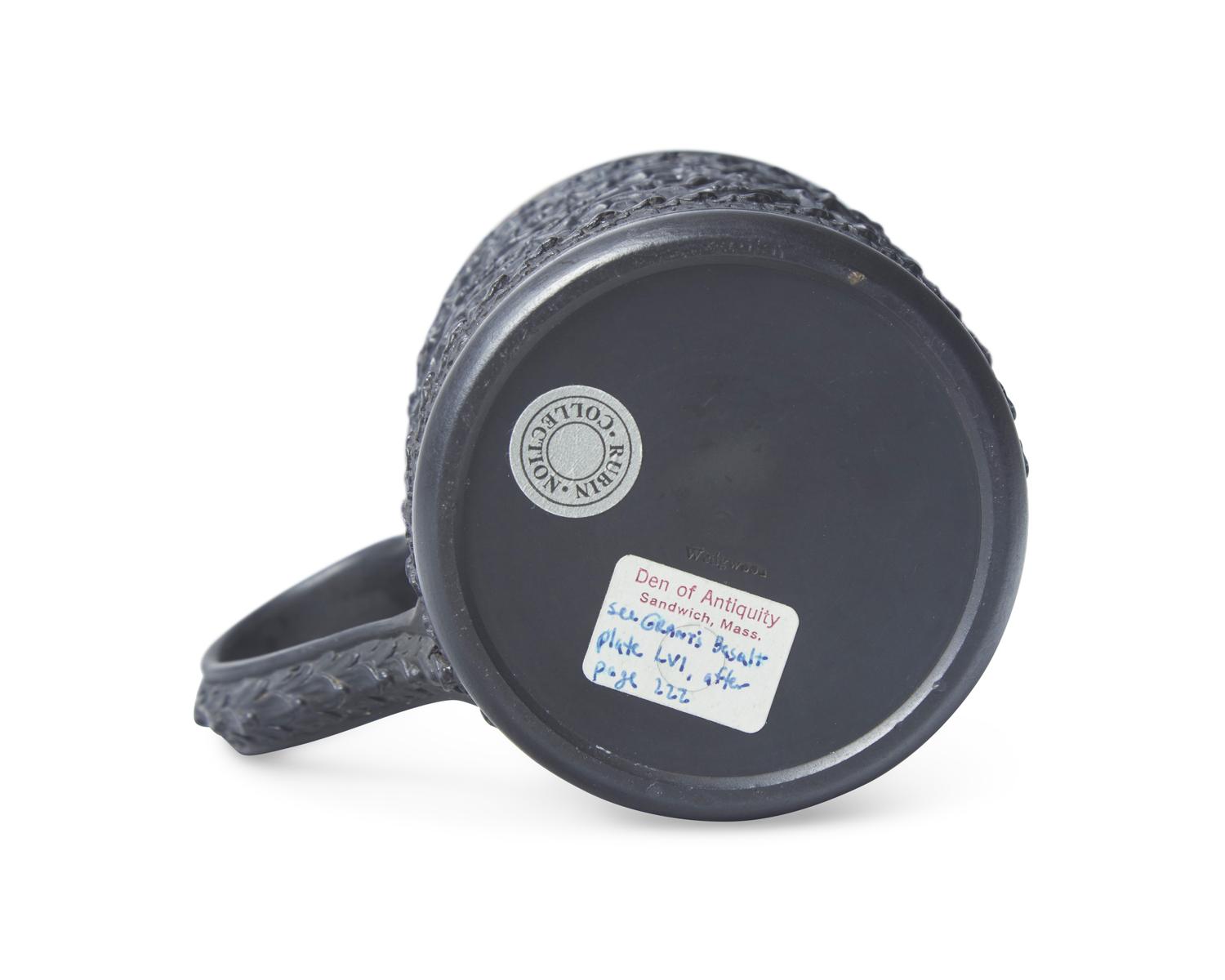 A Wedgwood Silver-Plate Mounted Black Basalt Mug