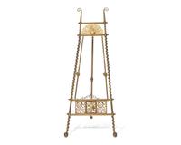 An Aesthetic Movement Brass Easel, American, Circa 1880