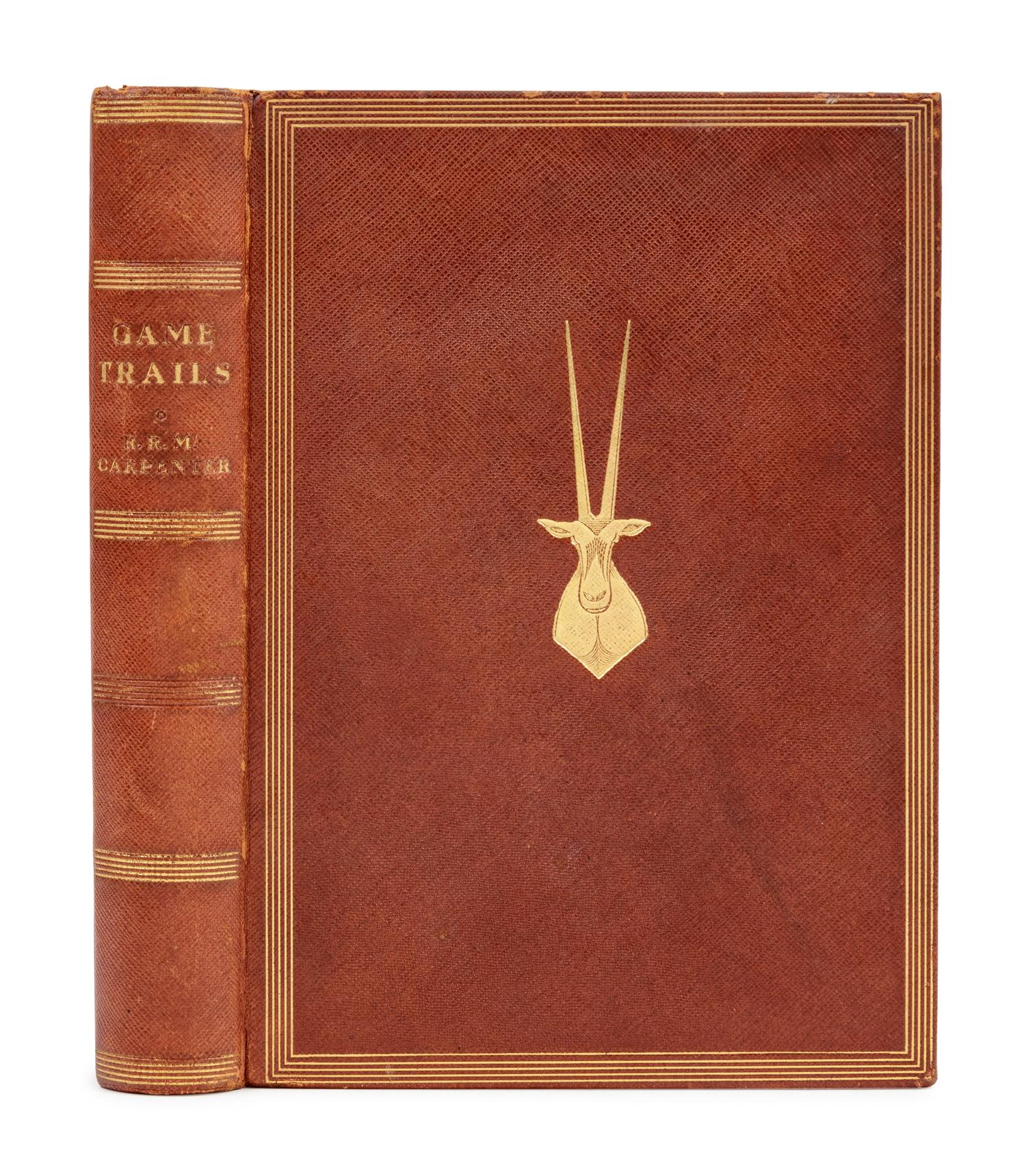 [SPORTING]. CARPENTER, Robert Ruliph Morgan (1877-1949). Game Trails from Alaska to Africa. N.p.: n.d, [ca 1938].