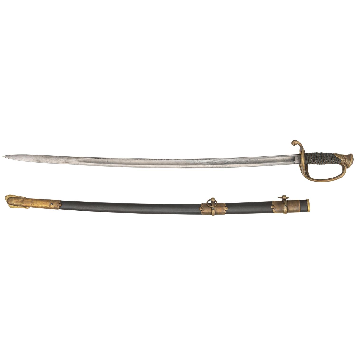 U.S. Model 1850 Staff & Field Officer's Sword Presented to Maj. Joseph Colburn, 59th Mass Inf. WIA at 2nd Bull Run and Petersburg