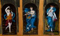 Six Mounted Limoges Enamel Panels Depicting Greek Deities — 19TH CENTURY