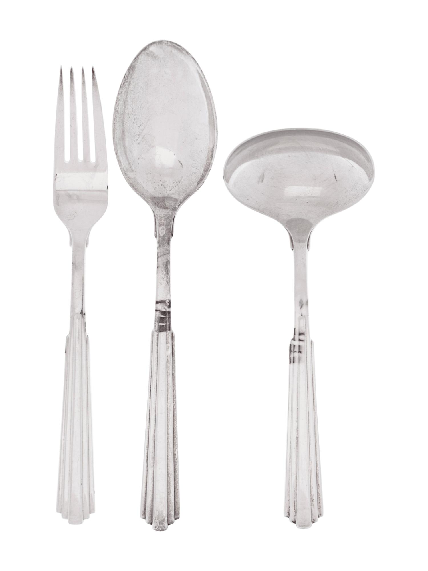 An American Silver Flatware Service