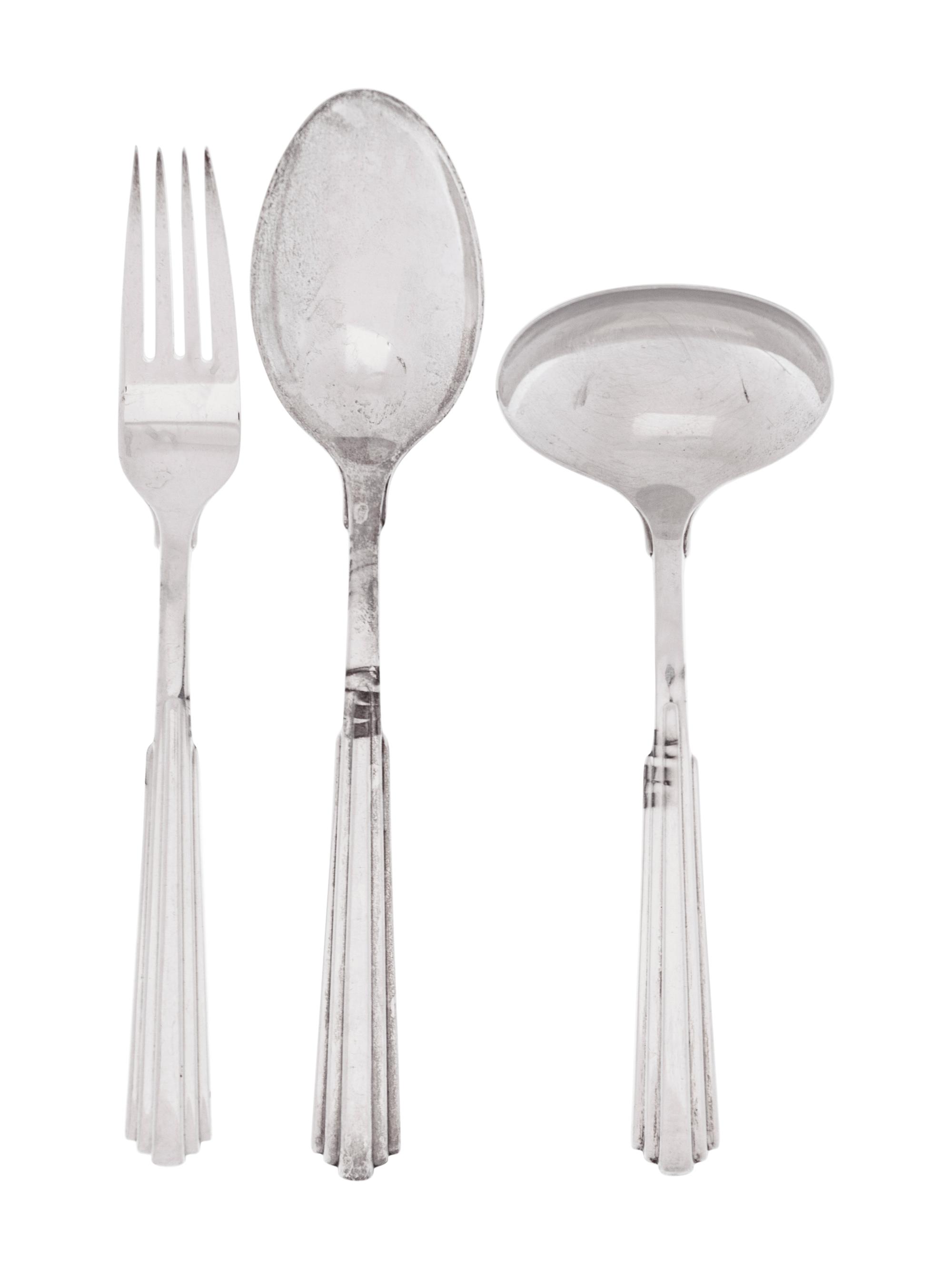 An American Silver Flatware Service