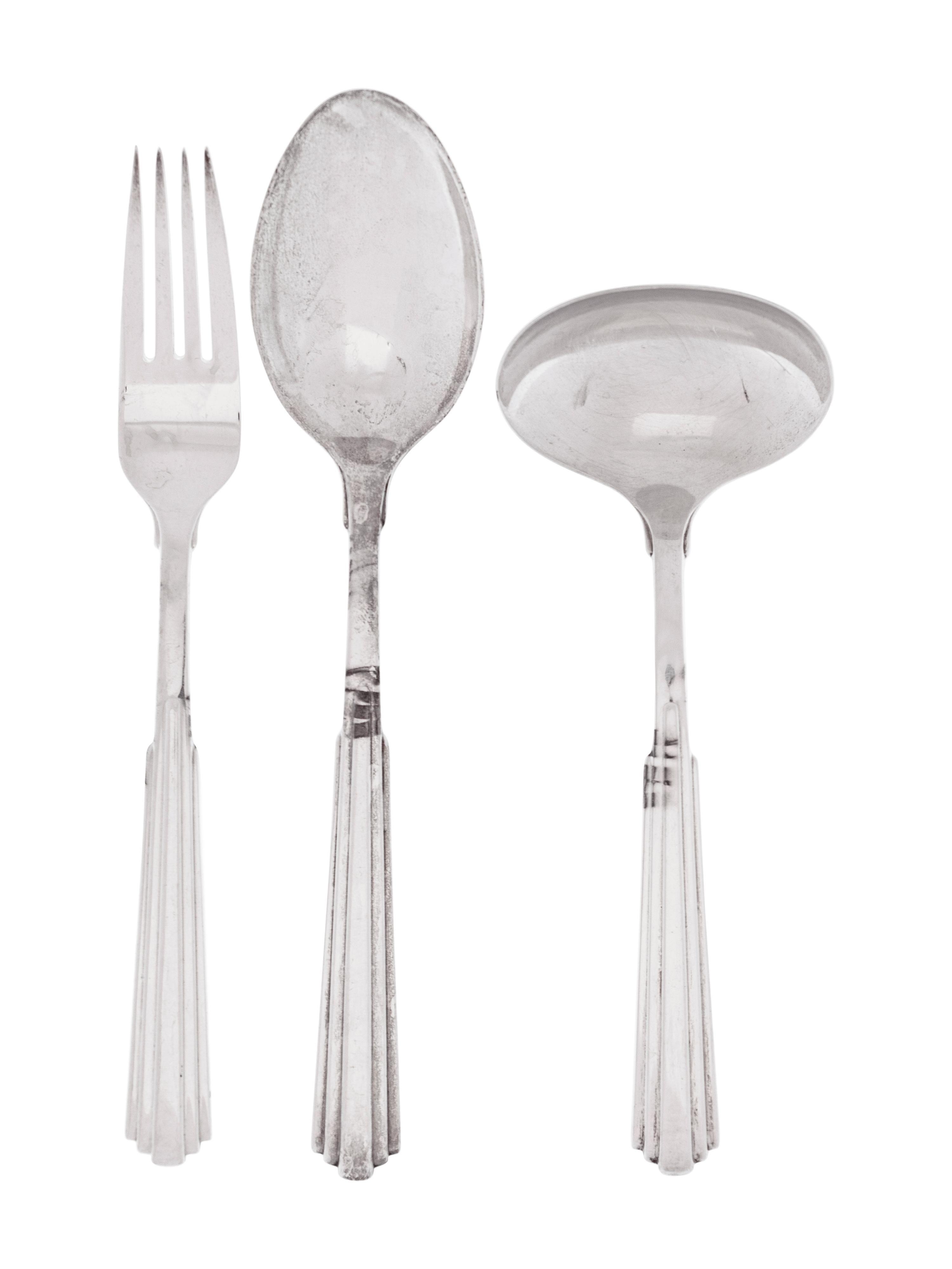 An American Silver Flatware Service