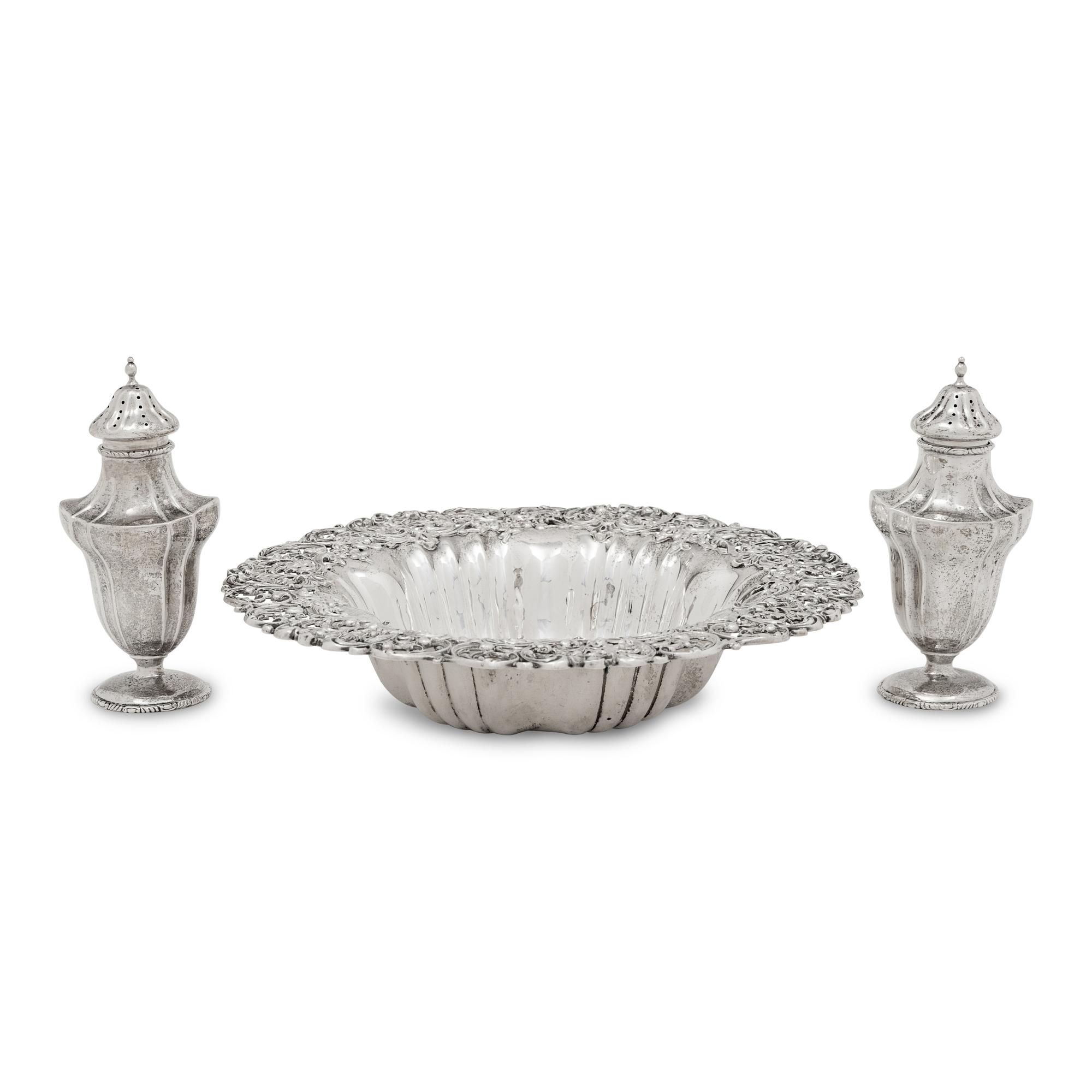A Group of Three American Silver Articles