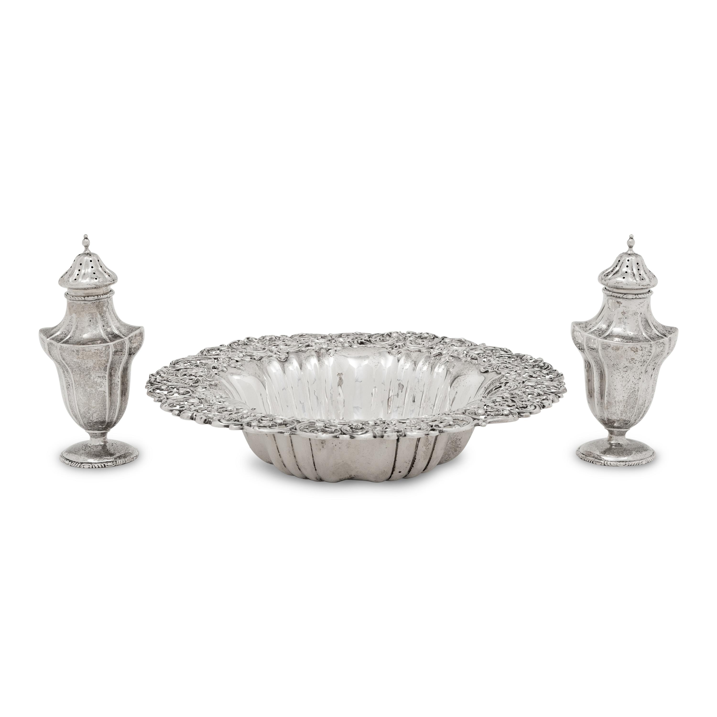 A Group of Three American Silver Articles