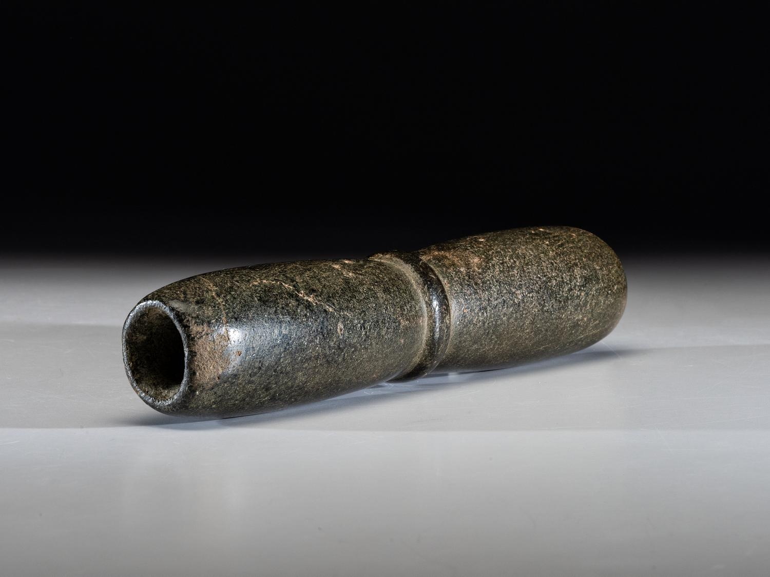 A Steatite Biconical Tube Pipe