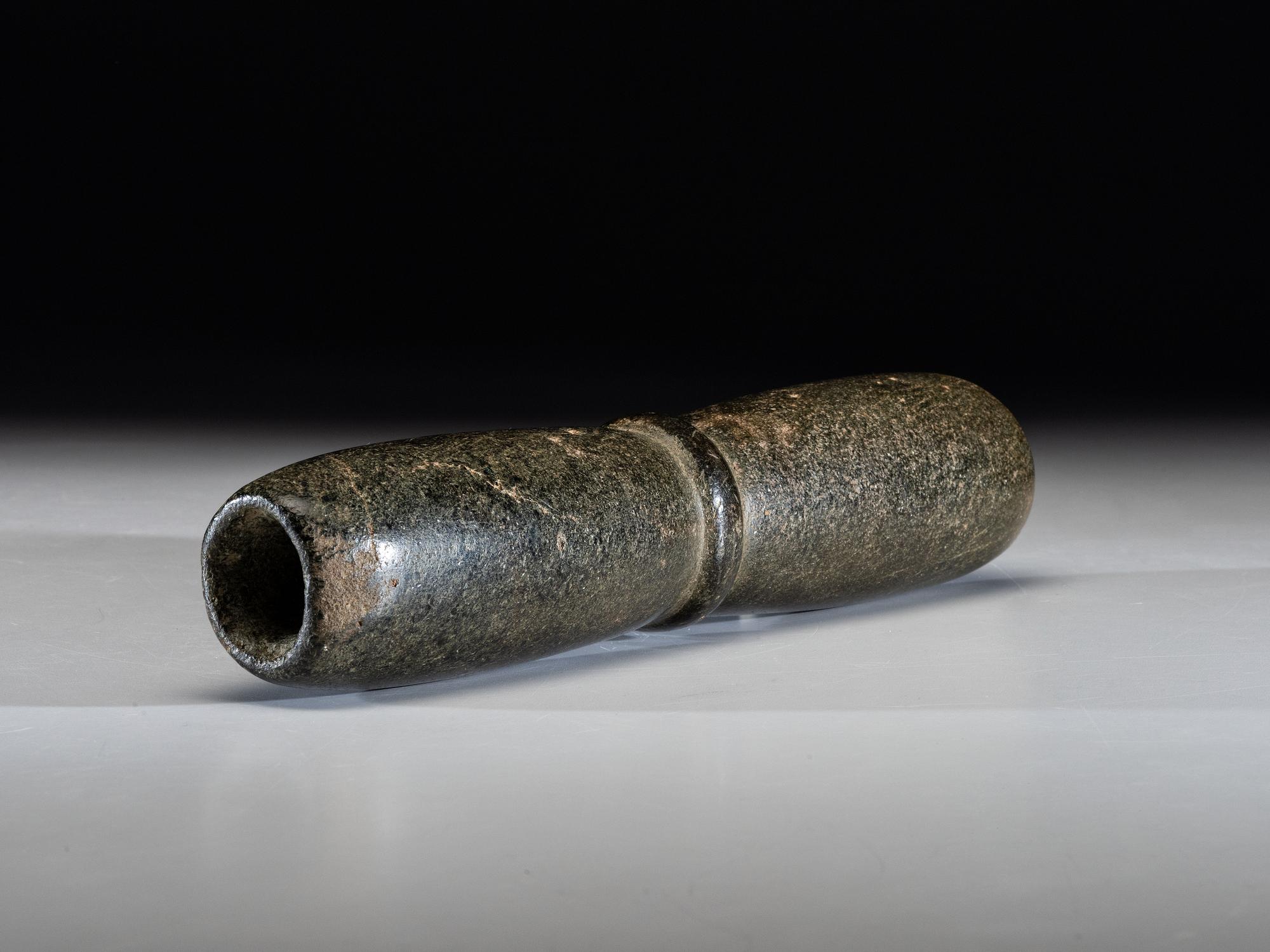 A Steatite Biconical Tube Pipe