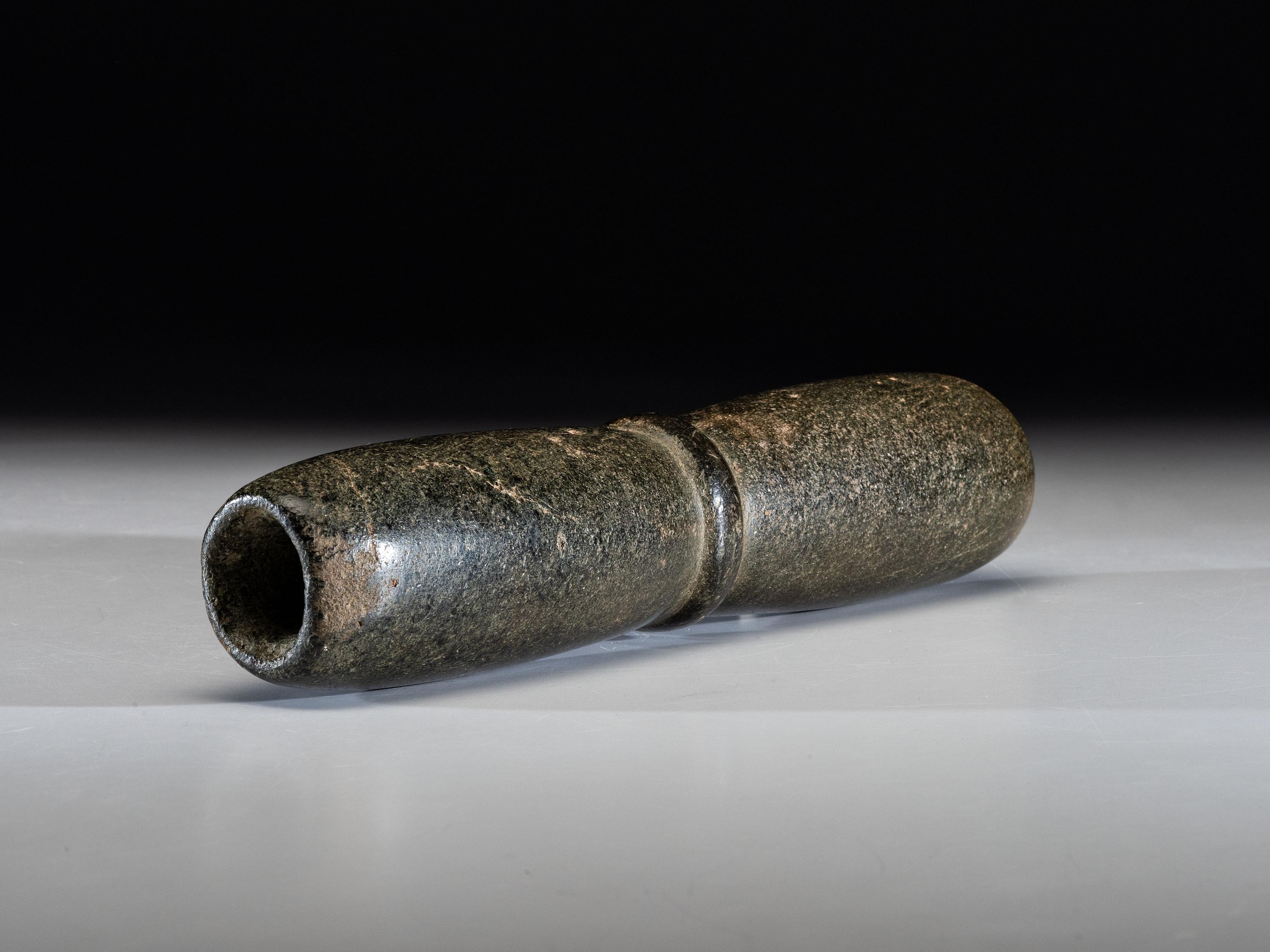 A Steatite Biconical Tube Pipe