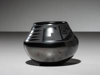 Blackware Jar, with Gunmetal Finish June 1967