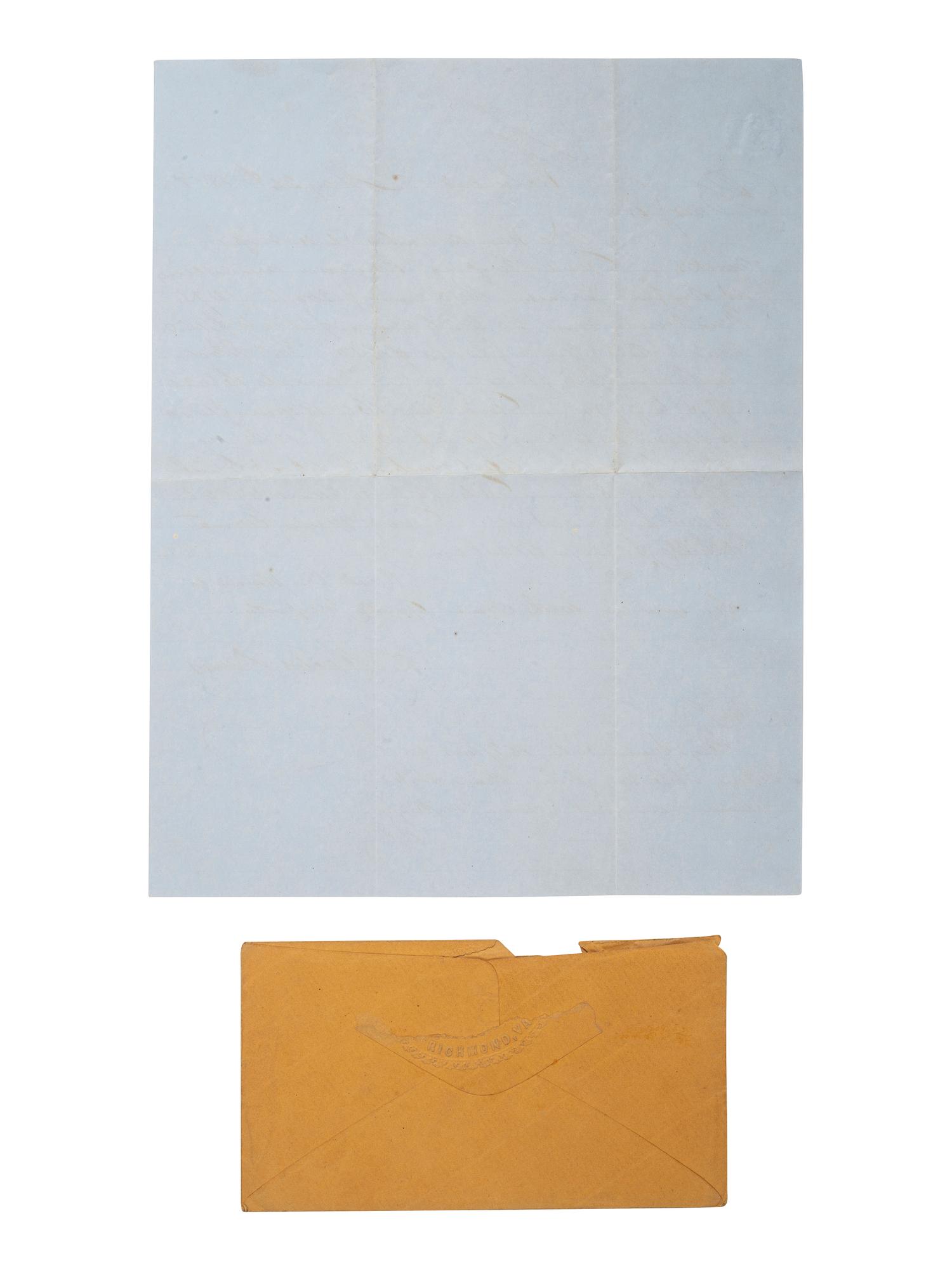 [SLAVERY & ABOLITION]. DAVIS, Hector. Autograph letter signed outlining the market for enslaved persons. Richmond, VA, 24 May 1858.