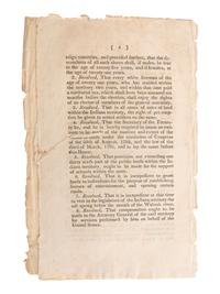 [HARRISON, William Henry (1773-1841)]. A group of pamphlets related to slavery, especially its expansion into Indiana, comprising: