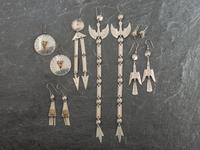 Southern Plains German Silver Earrings