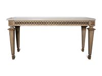 An Italian Style Carved Wood Marble-Top Console Table