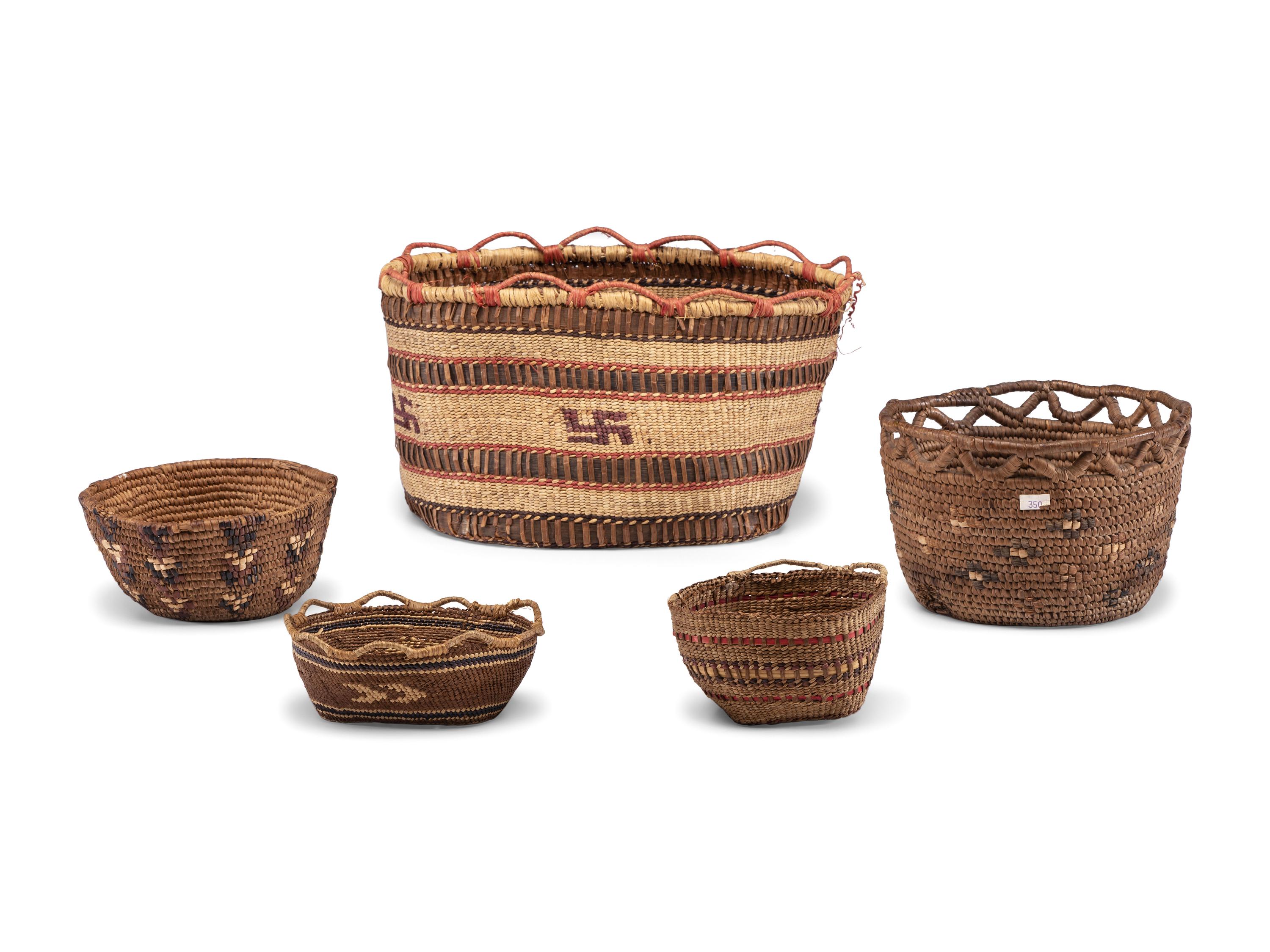 Nuu-chah-nulth / Makah Polychrome Baskets