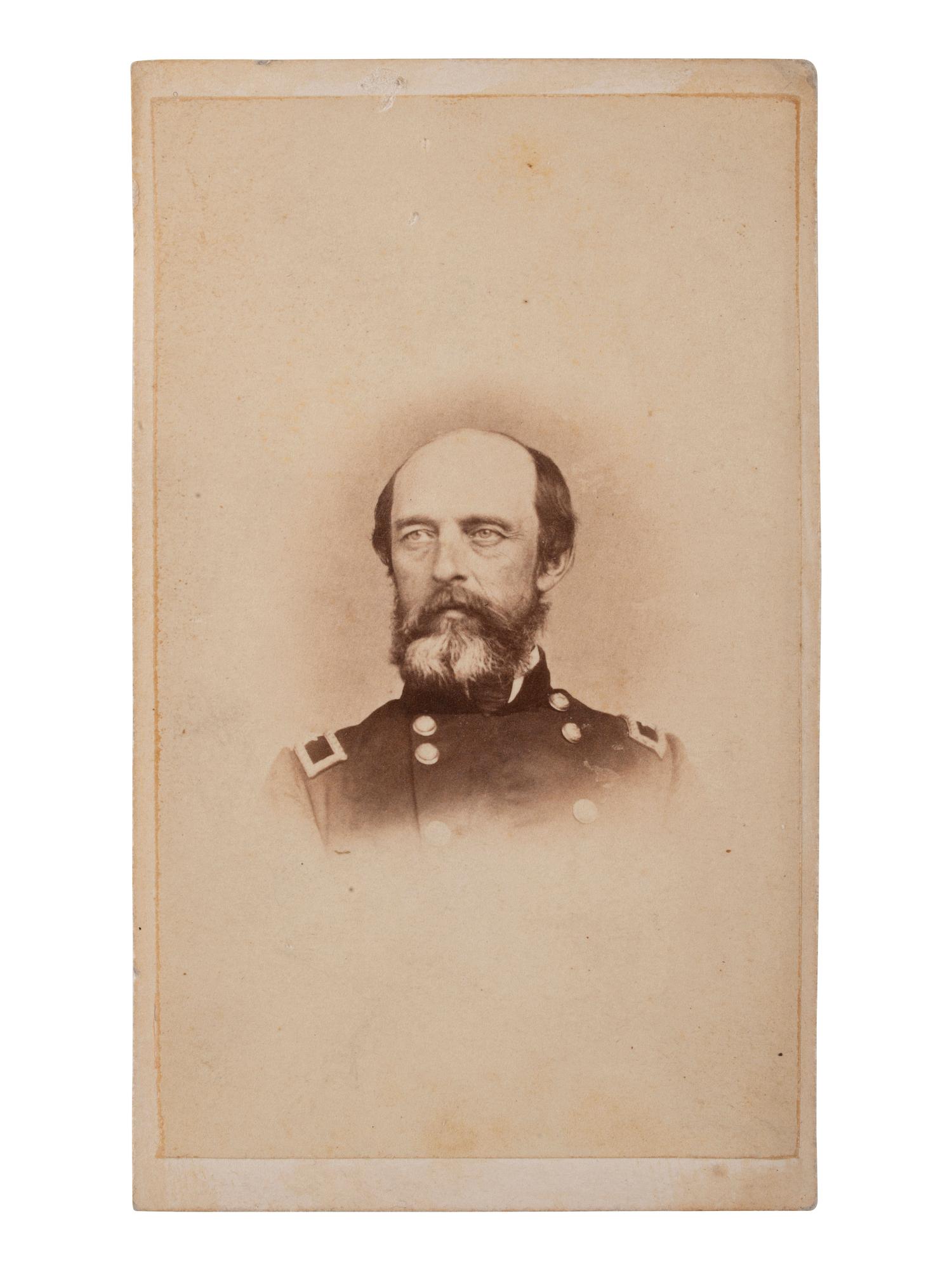 [CIVIL WAR]. CDV & Regulations of the US Military Academy at West Point ID'd to Gen. G.W. Morell.