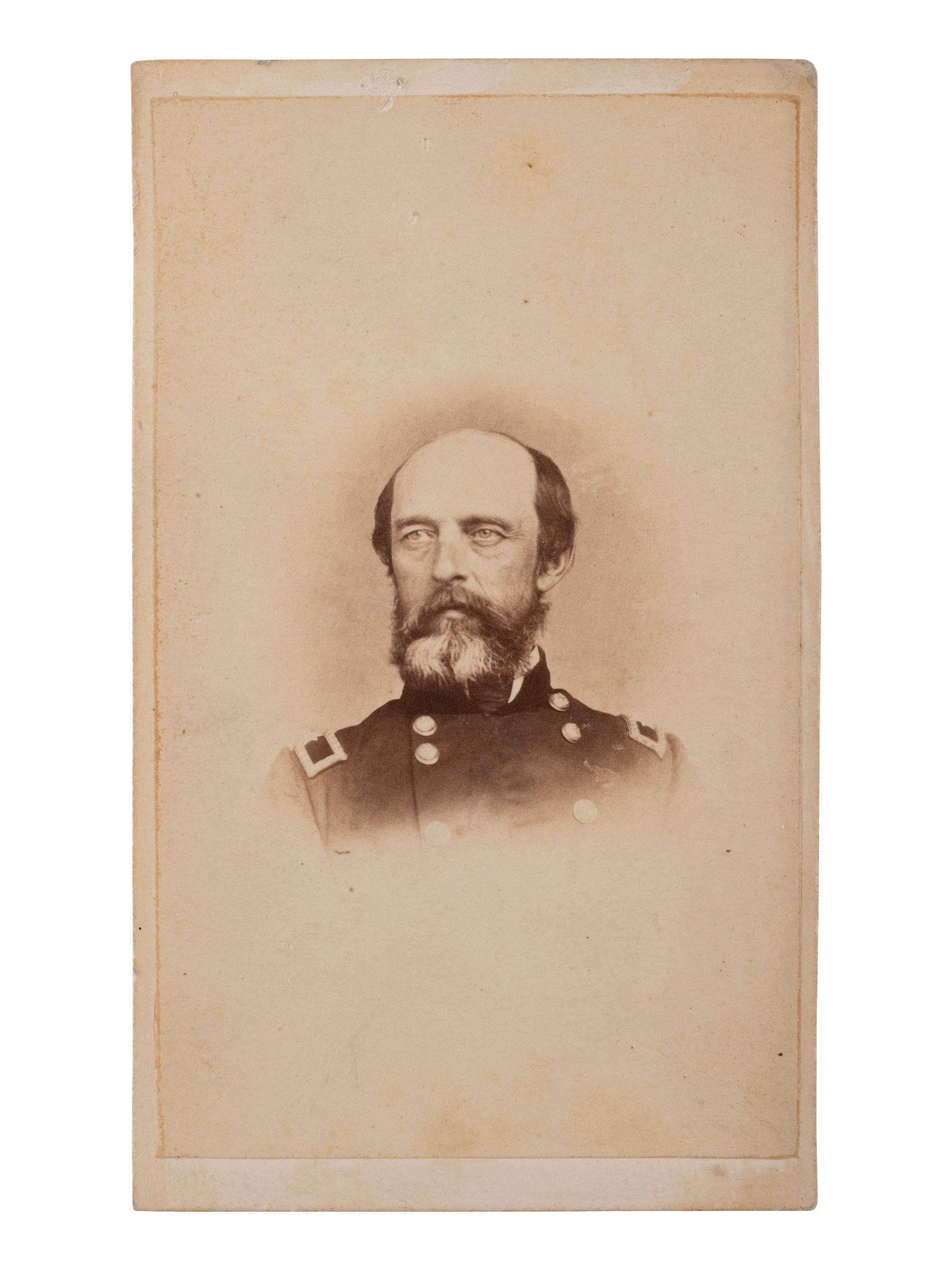 [CIVIL WAR]. CDV & Regulations of the US Military Academy at West Point ID'd to Gen. G.W. Morell.