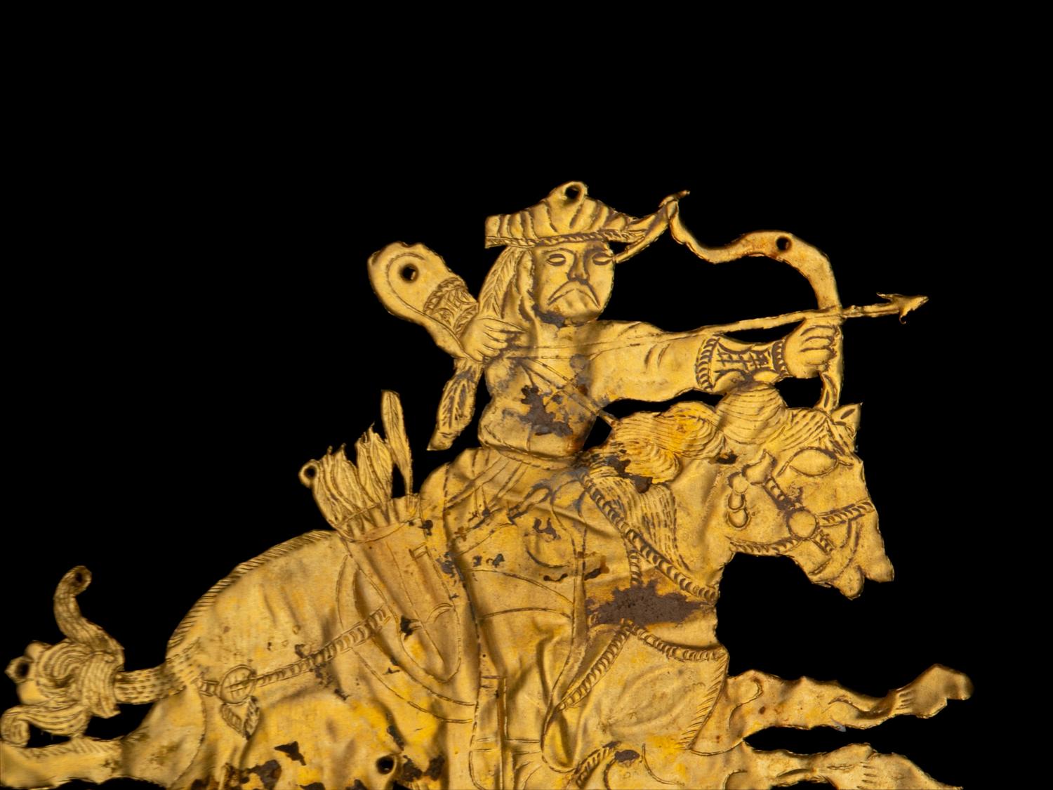 A Gold 'Equestrian' Ornament