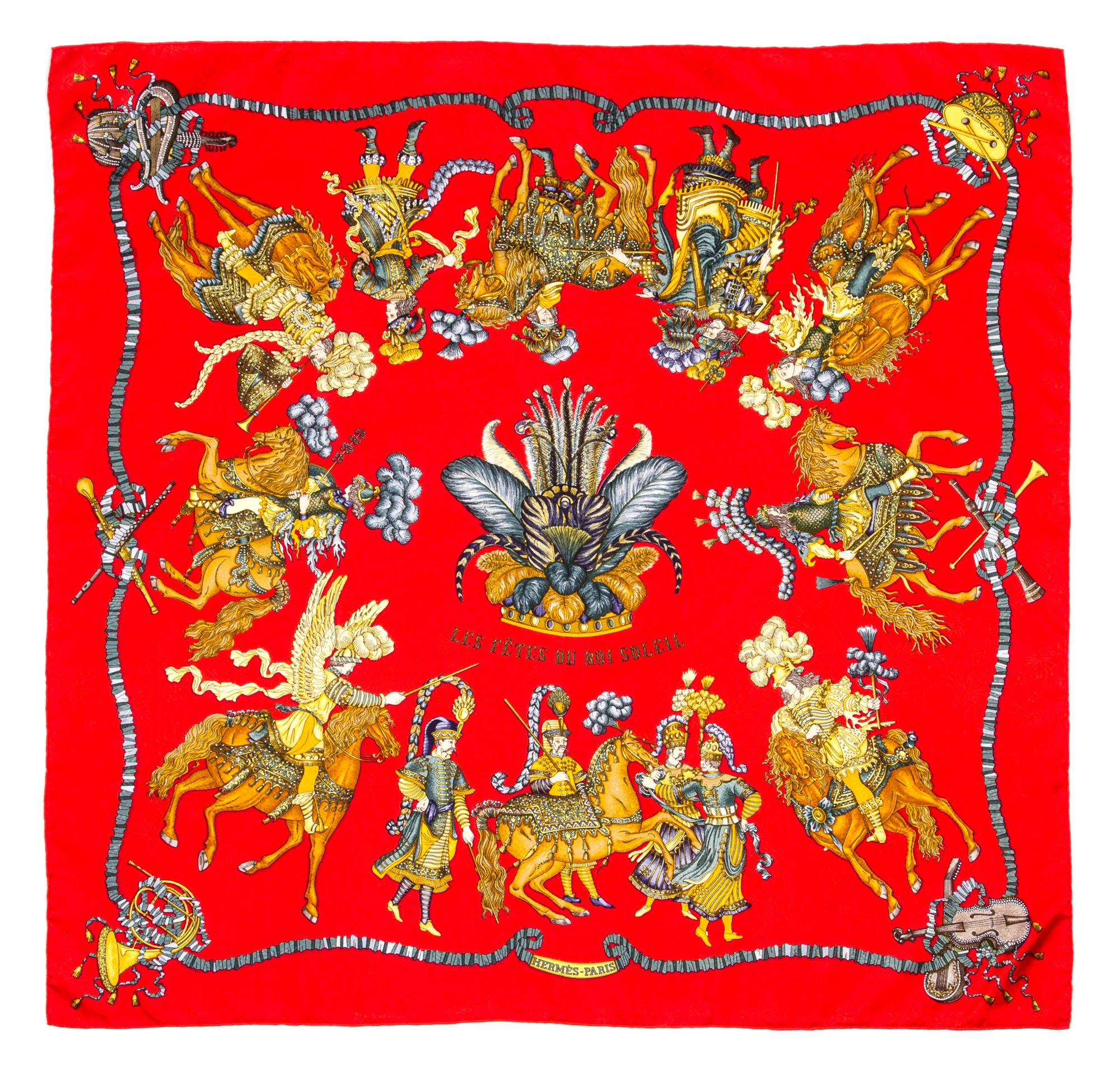An Hermes 90cm Silk Scarf, 36"x36".