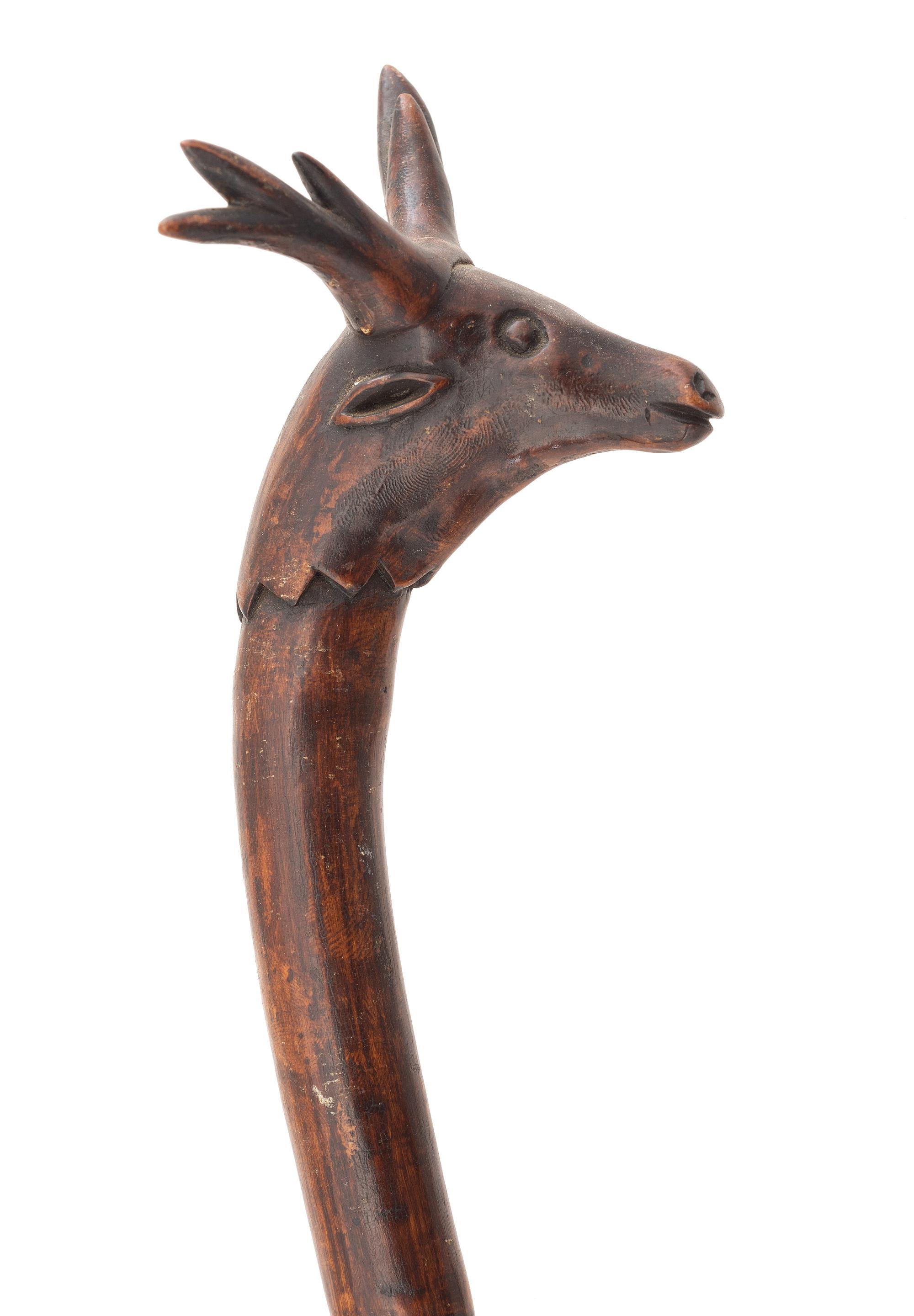 Four Folk Art Carved Canes