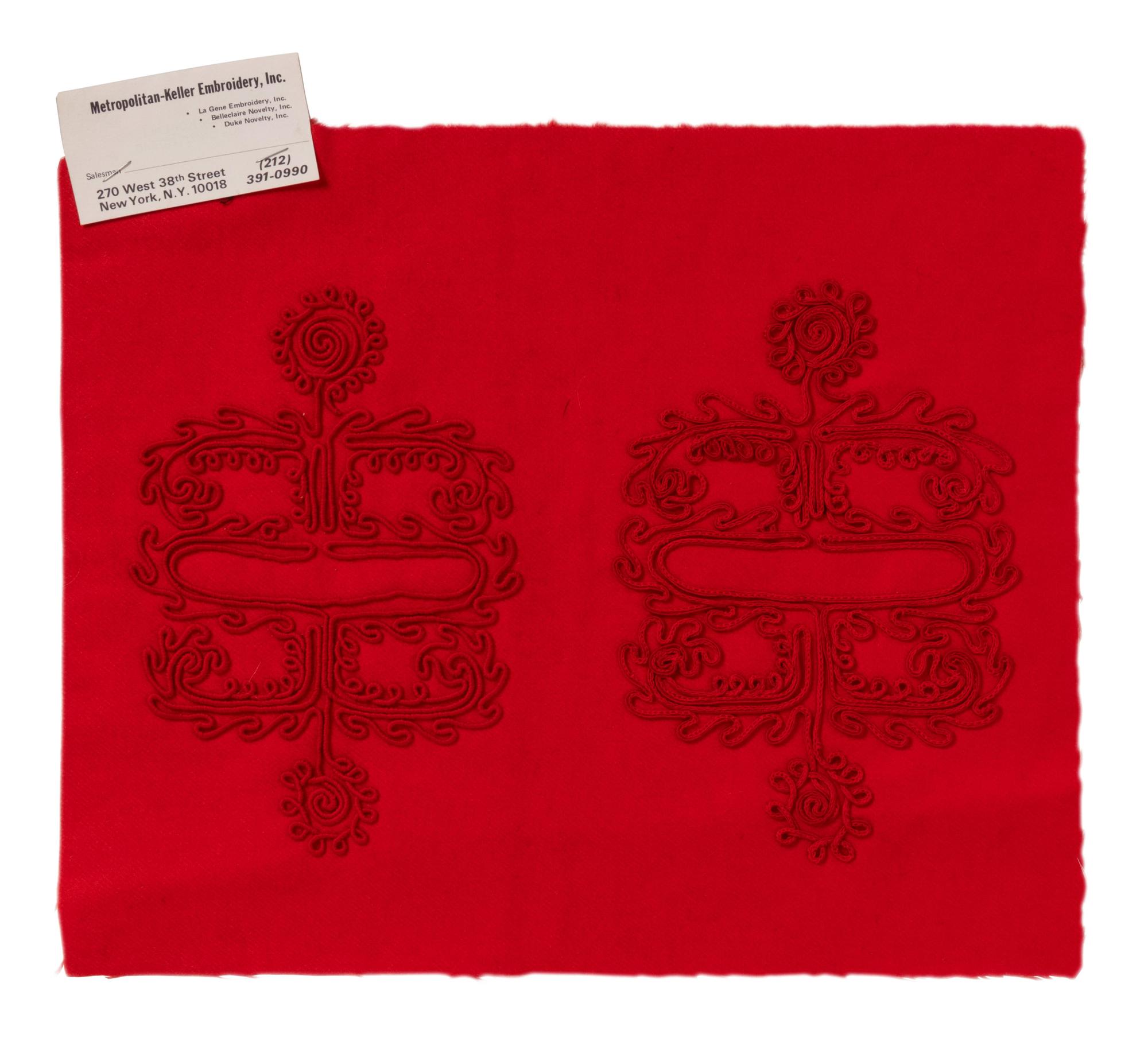 Collection of Ten American-Made Embroidery Samples, 1960-90s