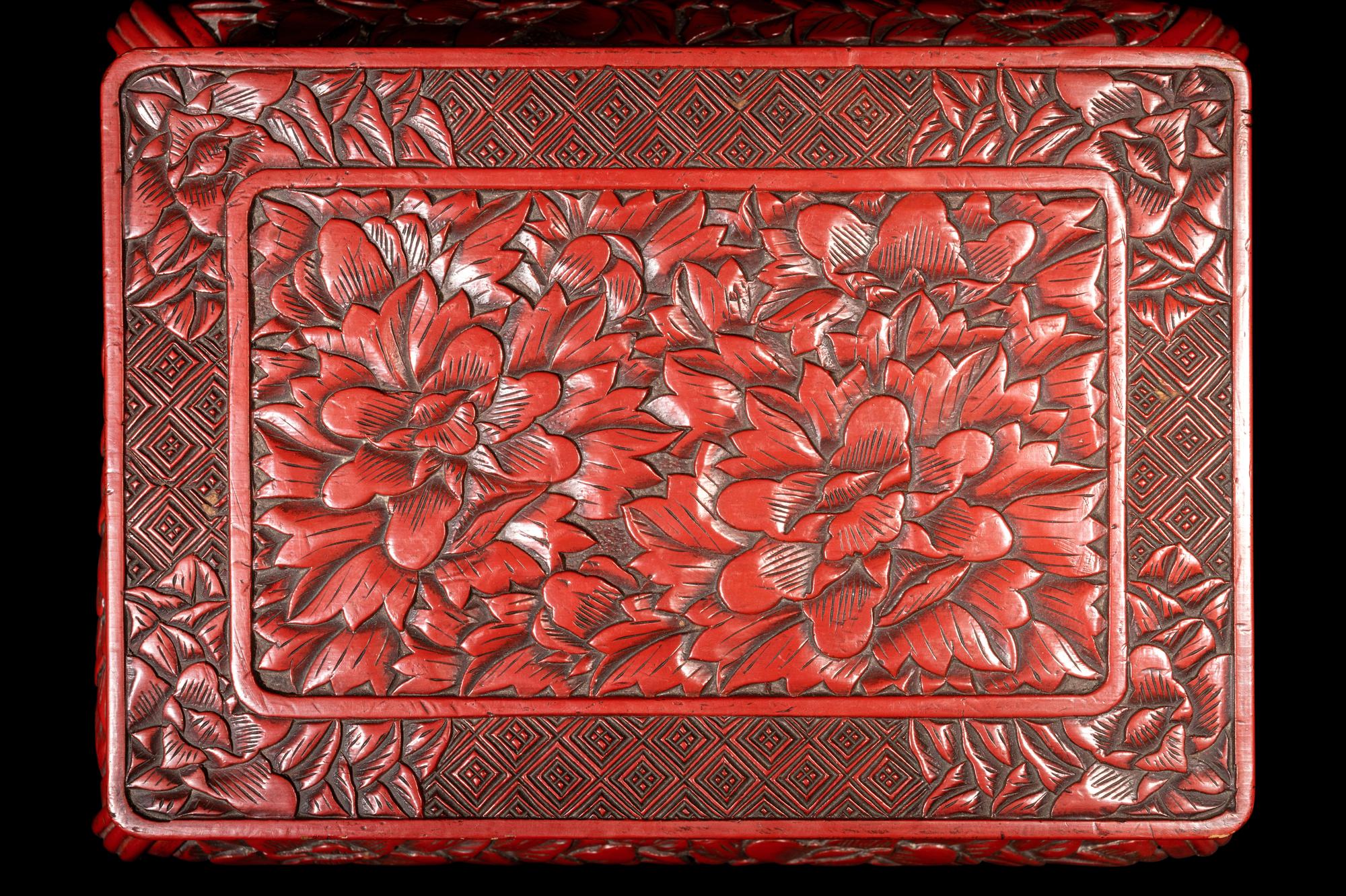 Two Chinese Lacquered and Wood Stands