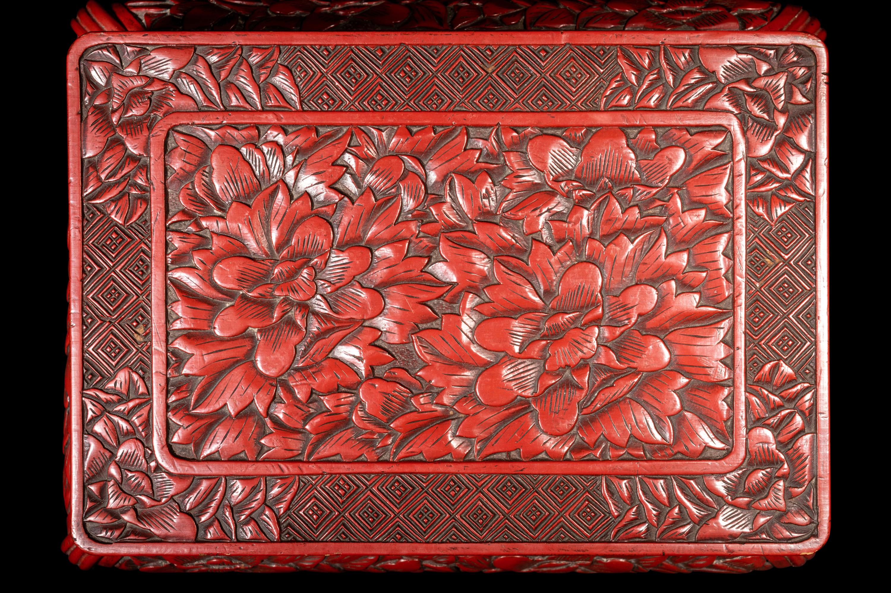 Two Chinese Lacquered and Wood Stands