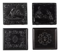 [EARLY PHOTOGRAPHY]. 4 sixth plate Union cases featuring designs from the Voyage of Life series.