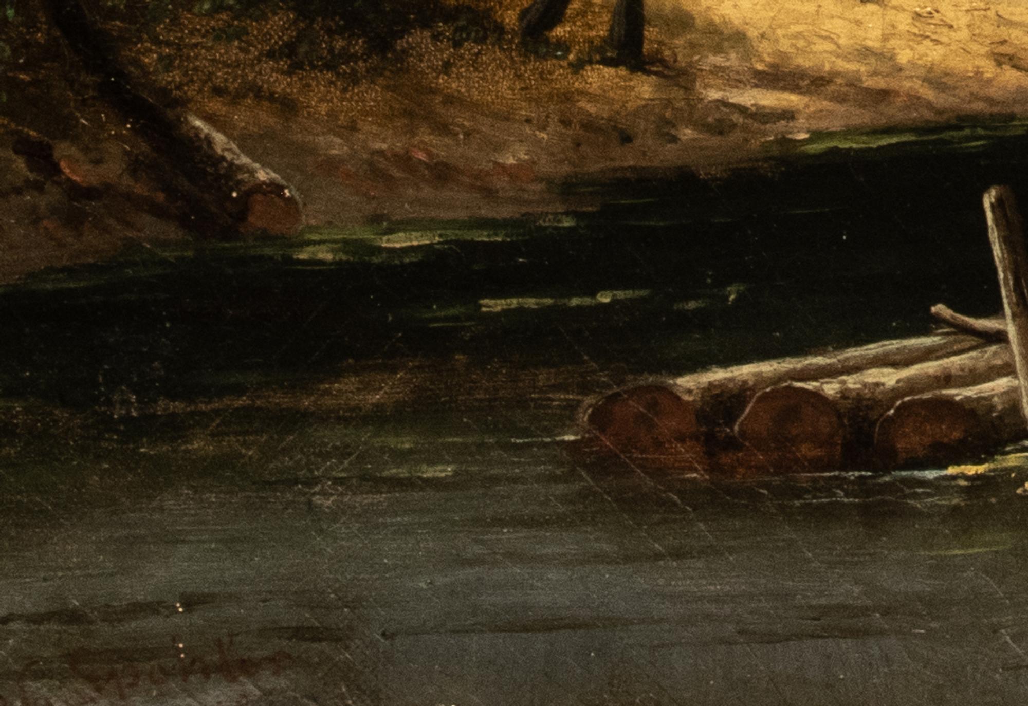 A Summer Landscape with Windmills