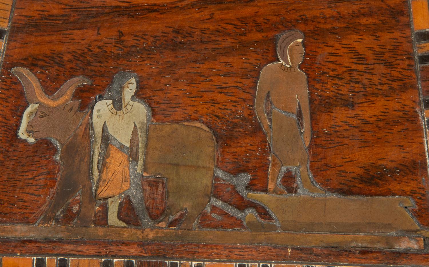An Egyptian Revival Table Casket